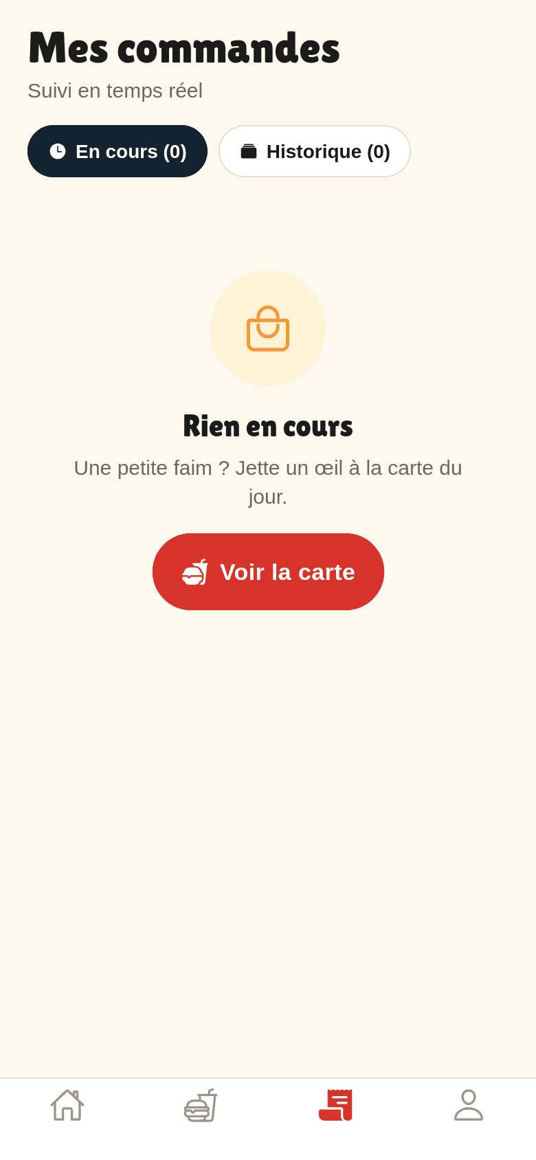 Suivi des commandes en temps réel dans ChickenStude